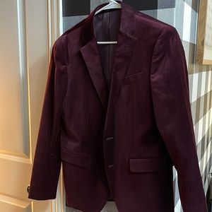 Velvet maroon sports jacket, 40S - JF Ferra - Never Worn